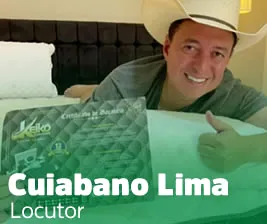 Cuiabano Lima com colchão Keiko
