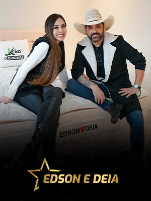 Edson e Deia com colchão Keiko