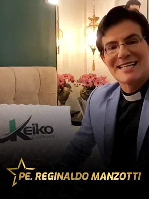 Pe. Reginaldo Manzotti com colchão Keiko